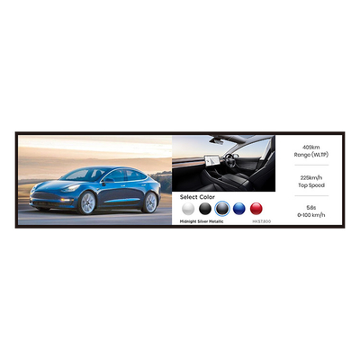 34,6 ίντσας Wifi τεντωμένη TFT φραγμών LCD επίδειξης οθόνη φραγμών LCD ραφιών τεντωμένη άκρη