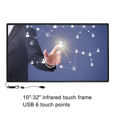 48» οθόνη αφής αισθητήρων Multitouch IR, επίδειξη αφής 10 Touchpoints IR