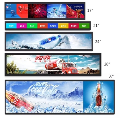 1500cd/m2 τεντωμένη επίδειξη φραγμών LCD, ΔΙΕΘΝΈΣ ΕΙΔΗΣΕΟΓΡΑΦΙΚΌ ΠΡΑΚΤΟΡΕΊΟ επιτροπή Ultrawide LCD 36,5 ίντσας
