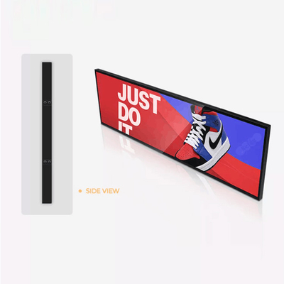 34,6 ίντσας Wifi τεντωμένη TFT φραγμών LCD επίδειξης οθόνη φραγμών LCD ραφιών τεντωμένη άκρη